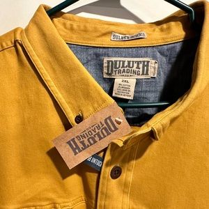 Duluth 2X.      Men's Free Swingin' Moleskin Relaxed Fit Shirt